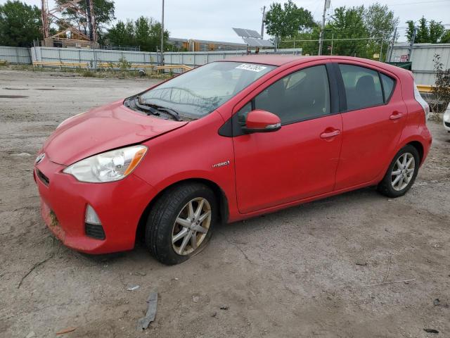 TOYOTA PRIUS C 2014 red  hybrid engine JTDKDTB35E1075963 photo #1