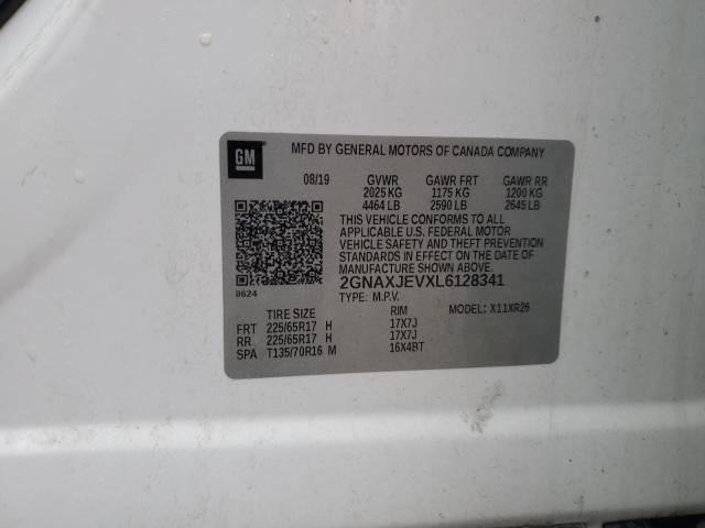 2020 CHEVROLET EQUINOX LT - 2GNAXJEVXL6128341