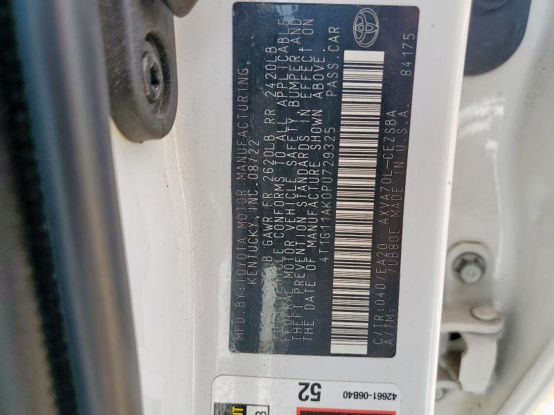2023 TOYOTA CAMRY SE N - 4T1G11AK0PU729325