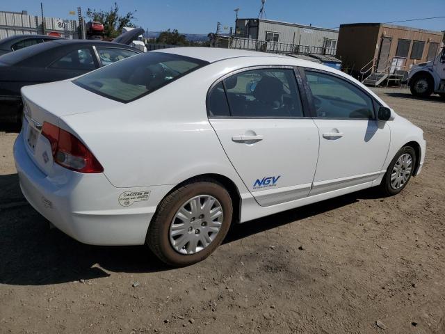 HONDA CIVIC GX 2010 white  compressed natural gas 19XFA4F58AE000743 photo #4
