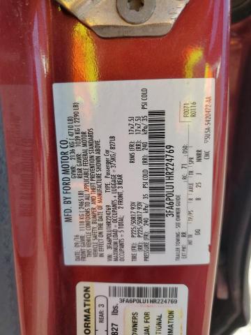 2017 FORD FUSION - 3FA6P0LU1HR224769