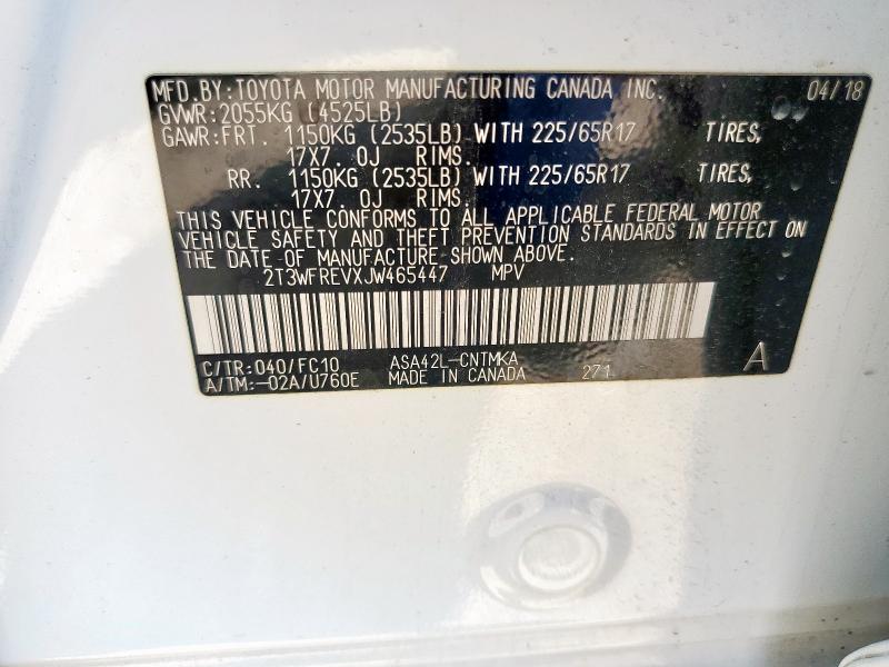 2018 TOYOTA RAV4 ADVEN - 2T3WFREVXJW465447
