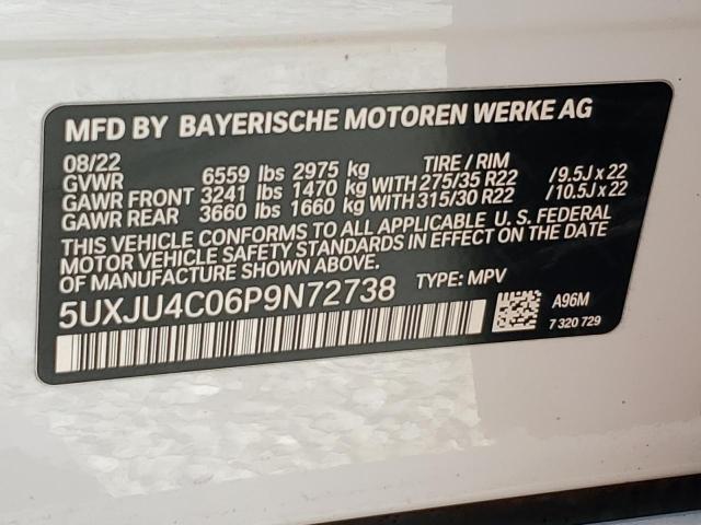 2023 BMW X5 M50I 5UXJU4C06P9N72738