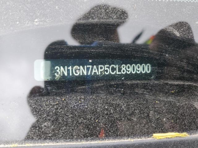 3N1CN7AP5CL890900 2012 NISSAN VERSA