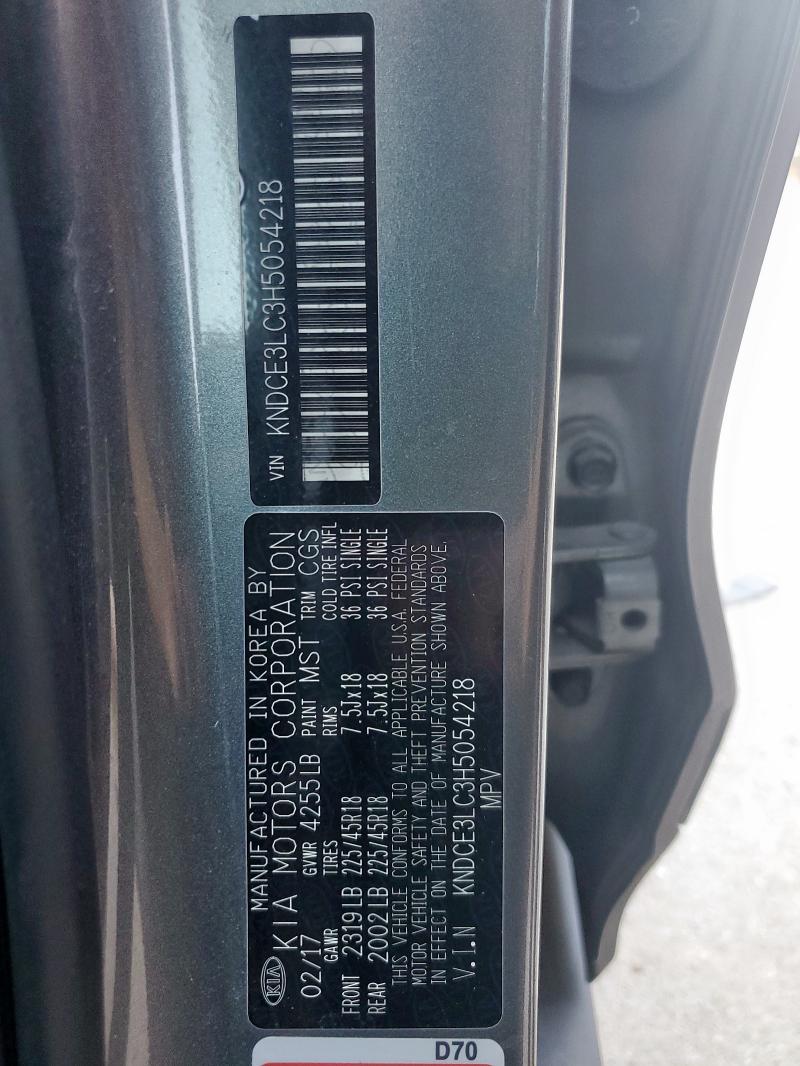 2017 KIA NIRO EX TO KNDCE3LC3H5054218
