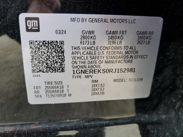 2024 CHEVROLET TRAVERSE L 1GNEREKS0RJ152981
