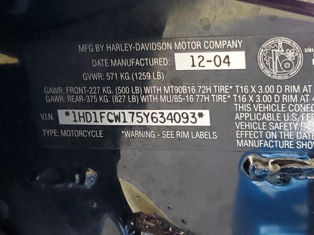 2005 HARLEY-DAVIDSON FLHTCUI 1HD1FCW175Y634093