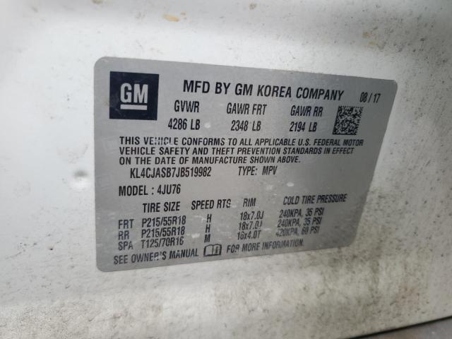 2018 BUICK ENCORE PRE - KL4CJASB7JB519982