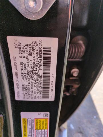 2018 HONDA ACCORD EXL - 1HGCV2F59JA002677
