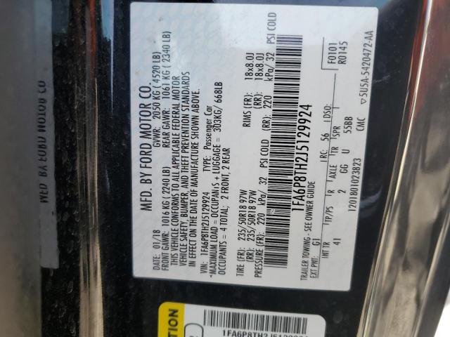 2018 FORD MUSTANG - 1FA6P8TH2J5129924