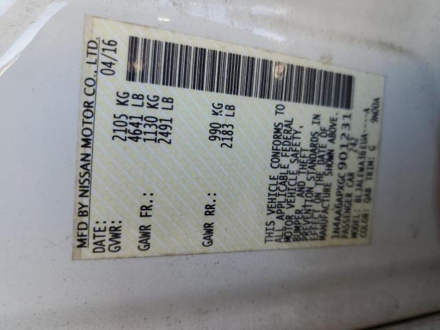 2016 NISSAN MAXIMA 3.5 - 1N4AA6APXGC901231