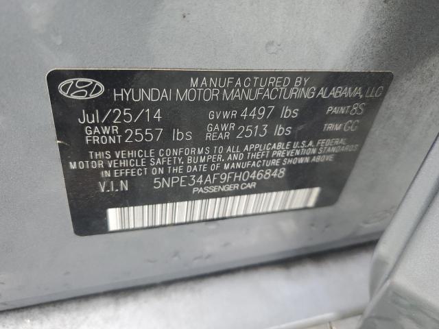 2015 HYUNDAI SONATA SPO 5NPE34AF9FH046848