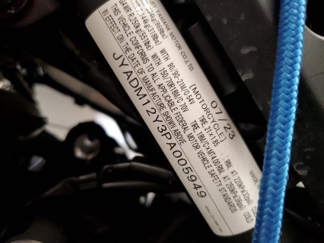 2023 YAMAHA XTZ690 JYADM12Y3PA005949