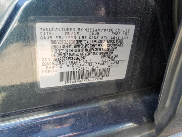 2015 NISSAN SENTRA S - 3N1AB7APXFL667692