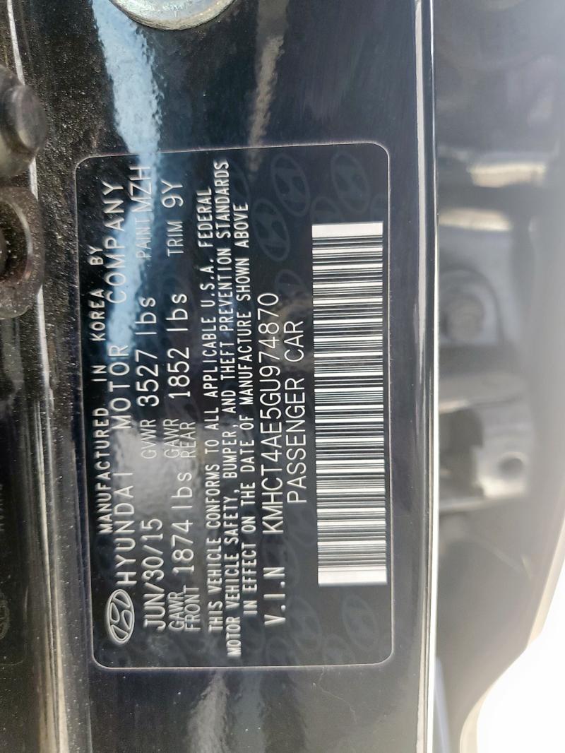 2016 HYUNDAI ACCENT SE - KMHCT4AE5GU974870
