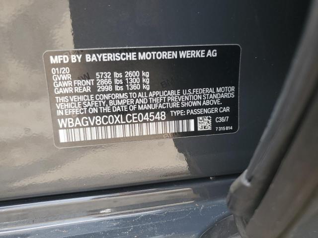 2020 BMW M850XI WBAGV8C0XLCE04548