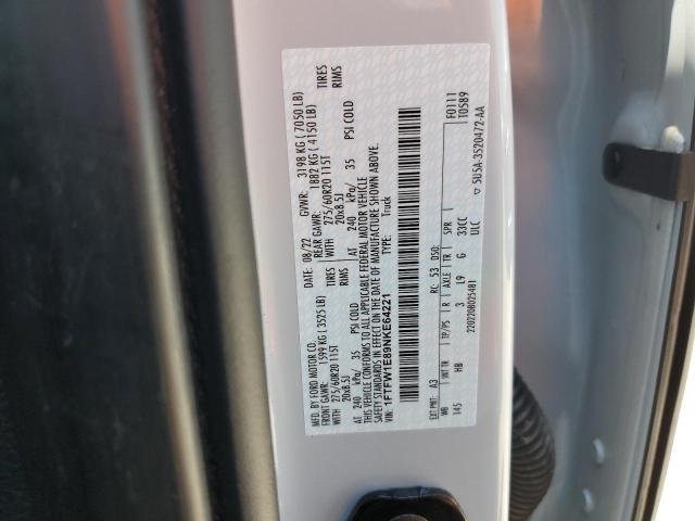 2022 FORD F150 SUPER - 1FTFW1E89NKE64221