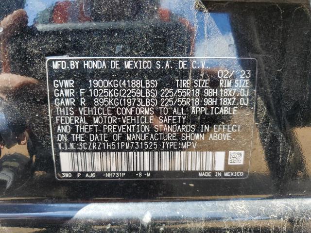 2023 HONDA HR-V SPORT 3CZRZ1H51PM731525