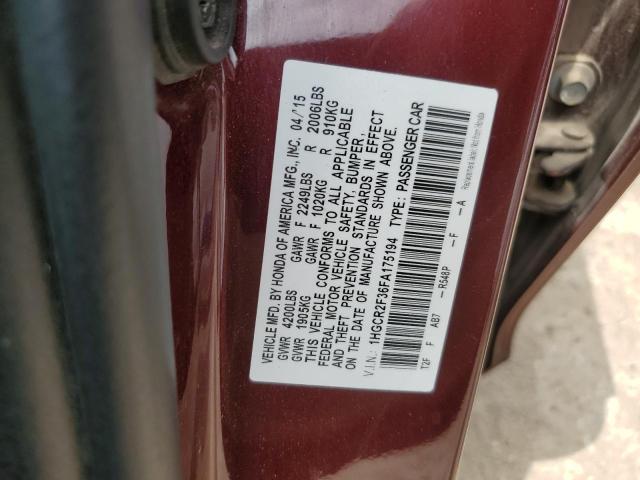 2015 HONDA ACCORD LX - 1HGCR2F36FA175194