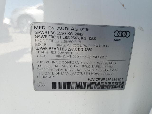 2015 AUDI Q5 PREMIUM - WA1CFAFP1FA134101