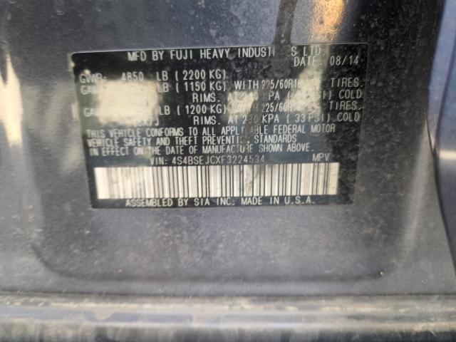 2015 SUBARU OUTBACK 3. 4S4BSEJCXF3224534
