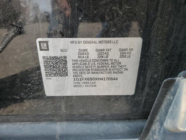 2017 CHEVROLET BOLT EV PR - 1G1FX6S0XH4170644