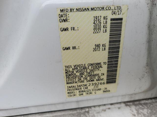 2017 NISSAN ALTIMA 2.5 - 1N4AL3AP2HC239266
