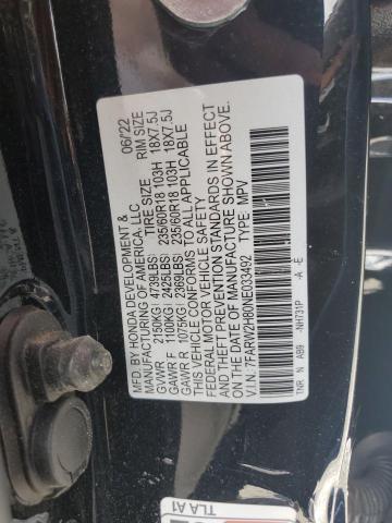 2022 HONDA CR-V EXL 7FARW2H80NE033492