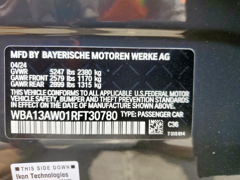 2024 BMW M440XI GRA WBA13AW01RFT30780