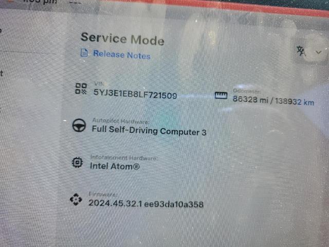 2020 TESLA MODEL 3 - 5YJ3E1EB8LF721509