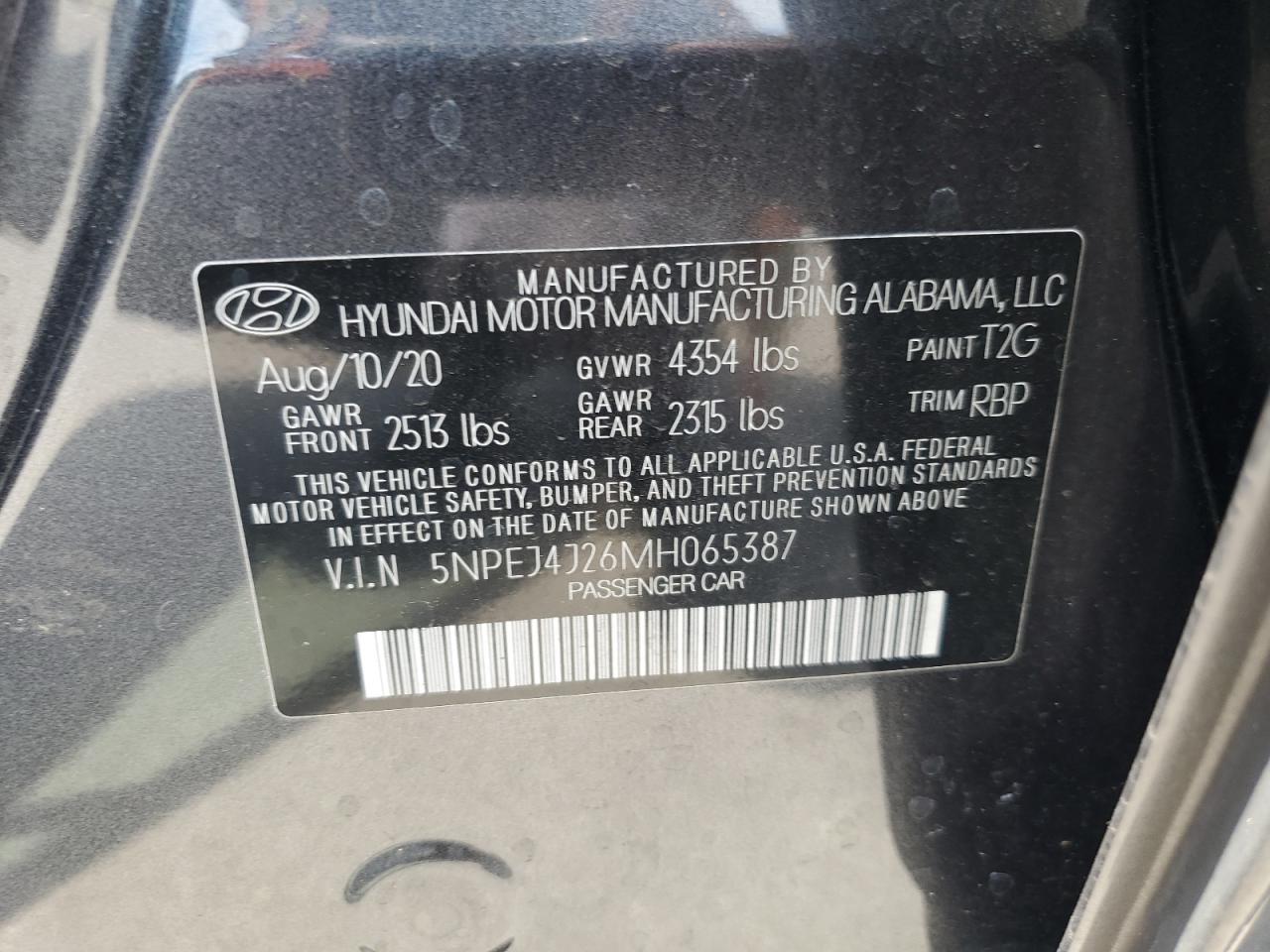 HYUNDAI SONATA SEL PLUS