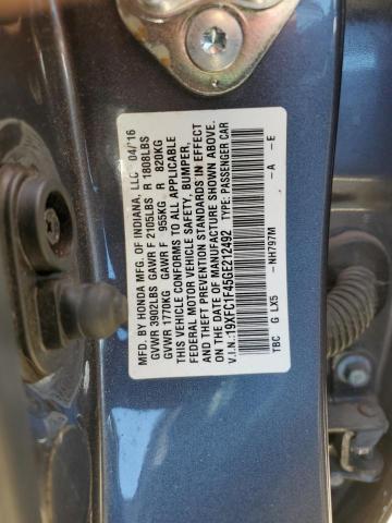 2016 HONDA CIVIC EX - 19XFC1F45GE212492