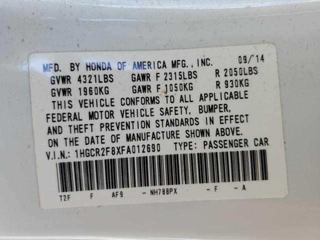 2015 HONDA ACCORD EXL - 1HGCR2F8XFA012690