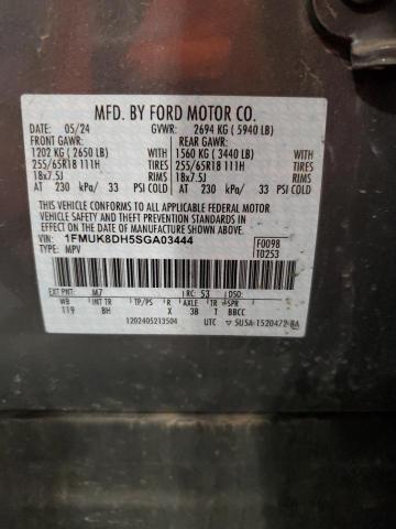 2025 FORD EXPLORER A 1FMUK8DH5SGA03444