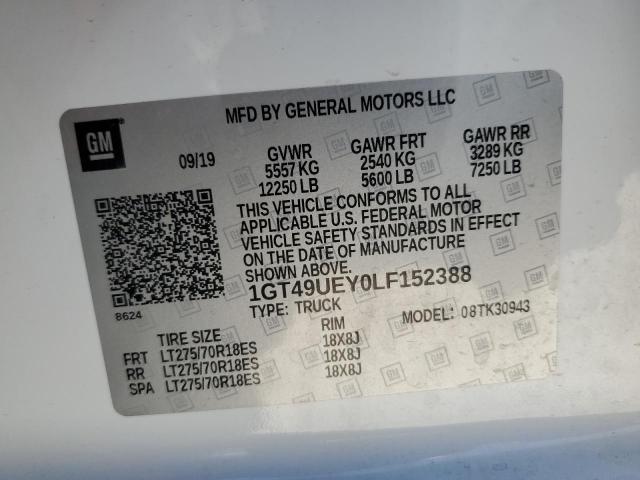 2020 GMC SIERRA K35 - 1GT49UEY0LF152388