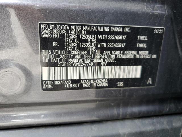 2021 TOYOTA RAV4 XLE - 2T3P1RFV9MC247748