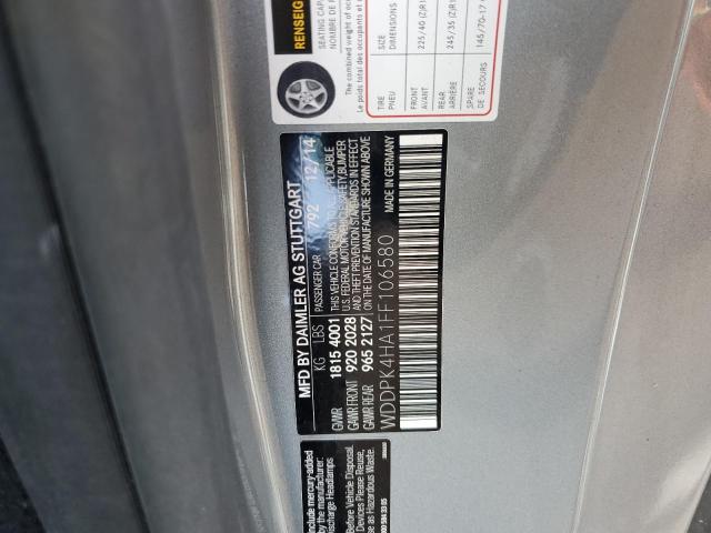 2015 MERCEDES-BENZ SLK 250 WDDPK4HA1FF106580