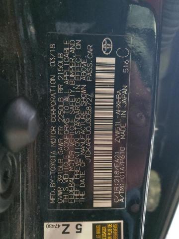 2018 TOYOTA PRIUS - JTDKARFU0J3058727