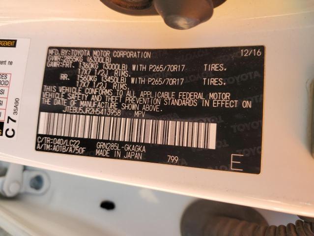 2017 TOYOTA 4RUNNER SR - JTEBU5JR2H5413958