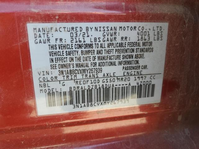 2021 NISSAN SENTRA SV - 3N1AB8CVXMY267939