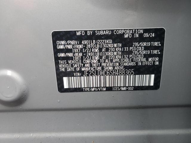 2025 SUBARU FORESTER S JF2SLDHC6SH488365