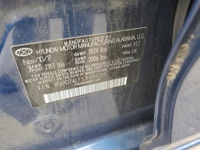 2018 HYUNDAI ELANTRA SE - 5NPD74LF5JH295203