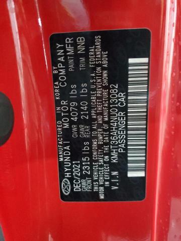 2022 HYUNDAI VELOSTER N - KMHT36AH4NU013082