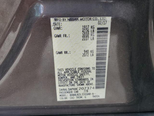 2017 NISSAN ALTIMA 2.5 - 1N4AL3APXHC207374