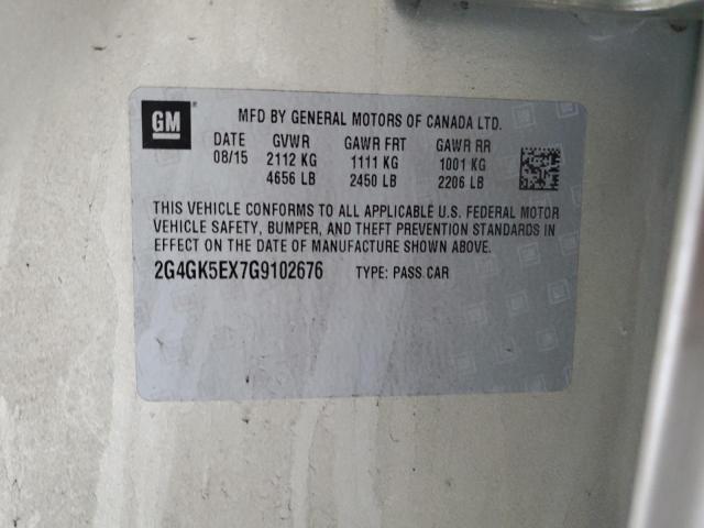 2016 BUICK REGAL 2G4GK5EX7G9102676