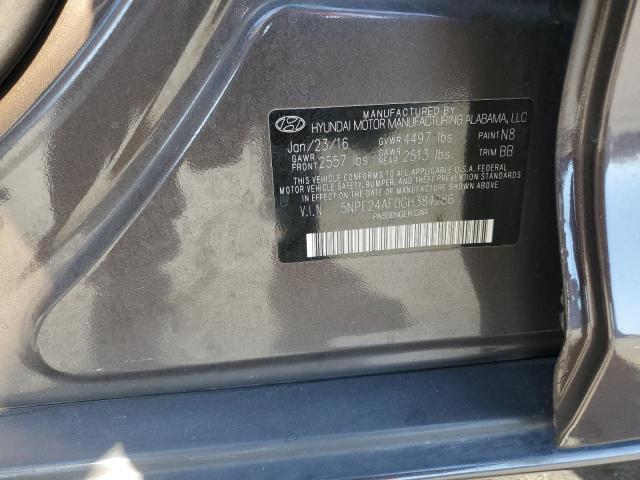 2016 HYUNDAI SONATA SE 5NPE24AF0GH384286