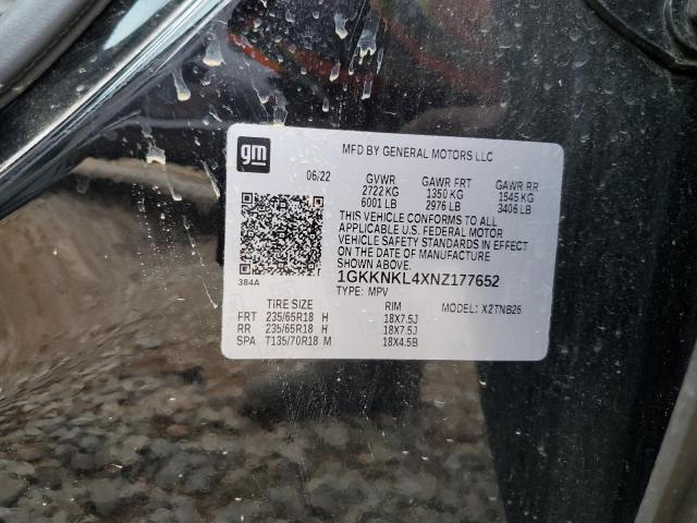 2022 GMC ACADIA SLE 1GKKNKL4XNZ177652