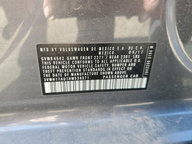 2017 VOLKSWAGEN GOLF ALLTRACK S 3VWH17AU1HM539971