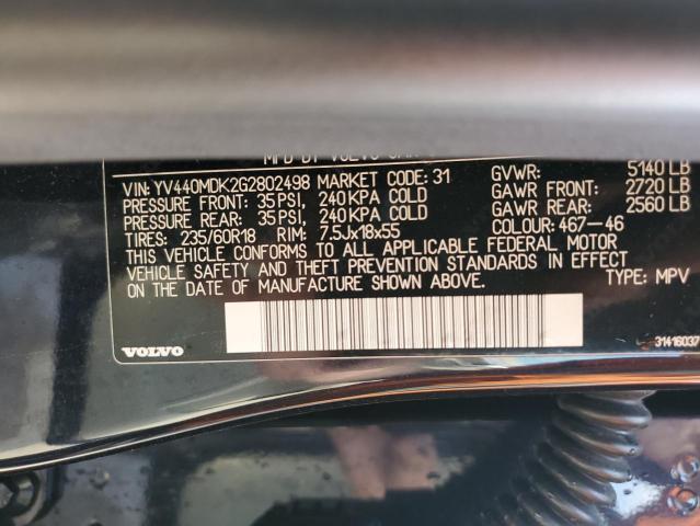 2016 VOLVO XC60 T5 PR - YV440MDK2G2802498