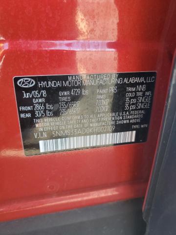 2019 HYUNDAI SANTA FE S - 5NMS33AD0KH002109
